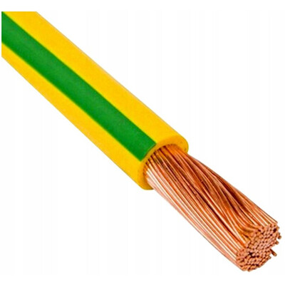 Przewód linka H05V-K 0,50 żółto-zielony