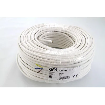 Przewód OMY 3x1,5 300/300V (H03VV-F) - biały