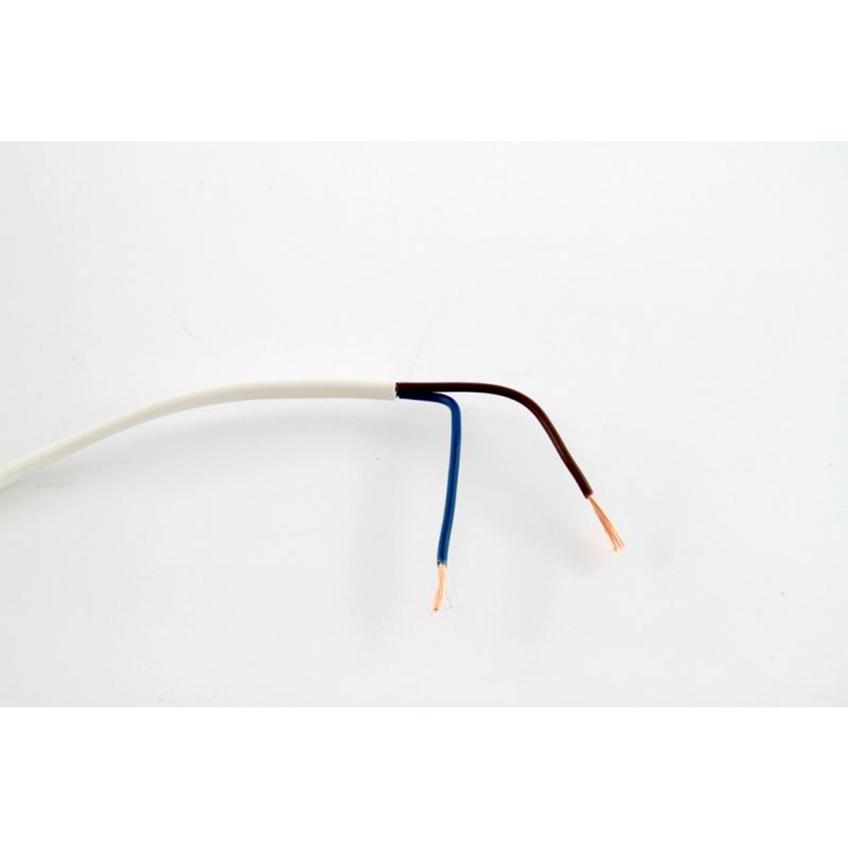Elektrokabel OMYp 2x0,75mm2 biały 100m H03VVH2-F kabel przewód