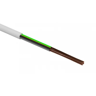 Przewód oponowy mieszkaniowy OMY 300/300V H03VV-F 4G 4x0,5mm² biały OMY