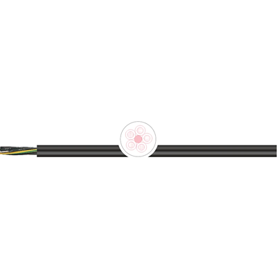 Przewód OPVC-JZ 5x1,5 mm2 czarny