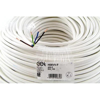 Przewód OWY 4x2,5 300/500V (H05VV-F) - biały