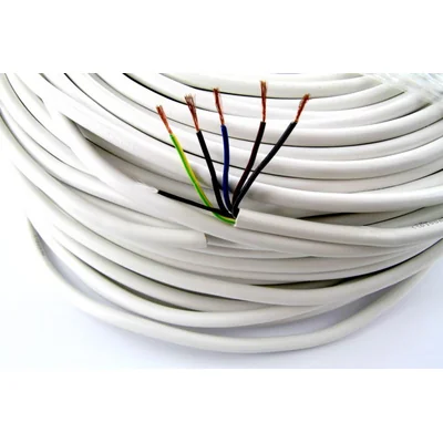 Przewód OWY 5x1,5 300/500V (H05VV-F) - biały