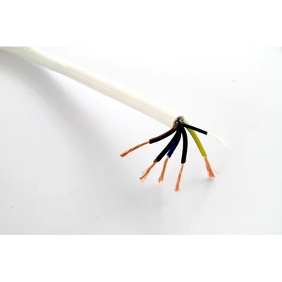 Przewód OWY 5x2,5 300/500V (H05VV-F) - biały