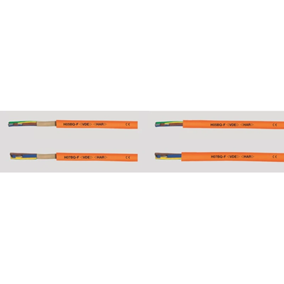 Przewód sterowniczy PUR H07BQ-F 5x1,5mm2 450/750V pomarańczowy