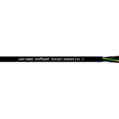 Przewód sterujący ÖLFLEX ROBUST 210 7G1.5 mm² Czarny