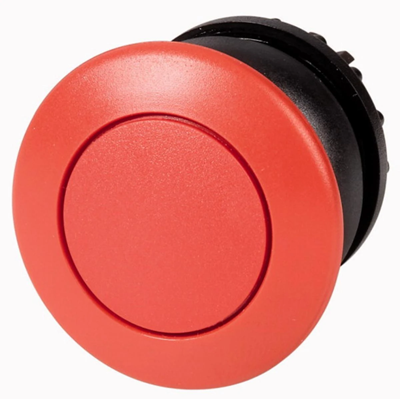Przycisk grzybkowy bez samopowrotu, kolor czerwony, M22S-DRP-R