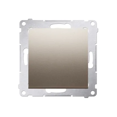 Przycisk pojedynczy zwierny bez piktogramu (moduł) 10A 250V szybkozłącza złoty (metalik)
