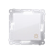 Przycisk "światło" (moduł) 10A 230V szybkozłącza biały
