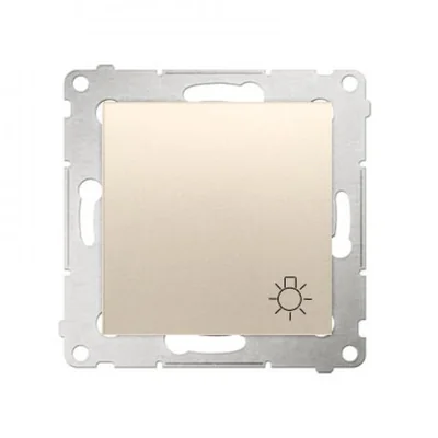 Przycisk "światło" (moduł) 10A 230V szybkozłącza złoty (metalik)