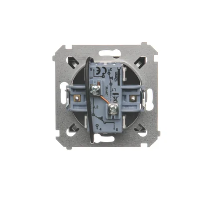 Przycisk żaluzjowy do sterowania roletą z wielu miejsc (moduł) 10A 250V zaciski śrubowe antracyt (metalik)