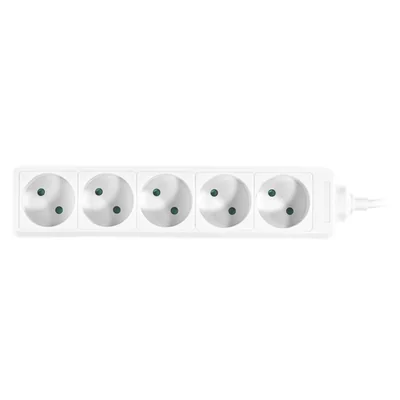 PS-560/3.0 E Verlängerungskabel mit 5-fach-Steckdose; ECO; 5x2-polig; 10 A; 3 m; weiß