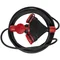 PS-X3/54/30M/3X2.5/H05RR-F Extension cord X3, rubber cable H05RR-F black 3x2.5mm2, IP 54, black and red plug and socket, black cable