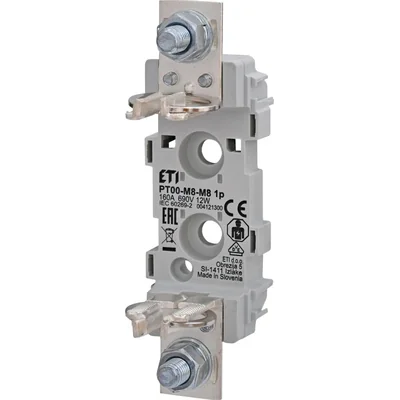 PT 00 M8-M8 1p NH-Sicherungssockel - NH00 / 160 A / 1P / AC 690 V