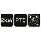 PTC 2kW Keramik-Elektroheizung