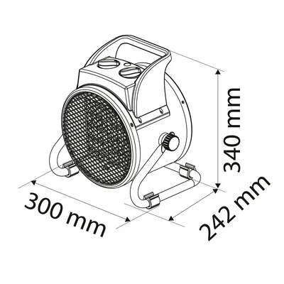 PTC 5kW Keramik-Elektroheizung