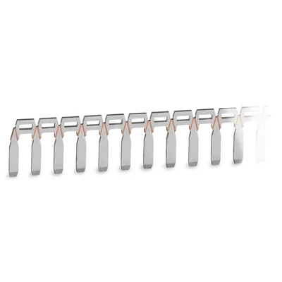 Puente peine 80 pistas 2.5mm plata