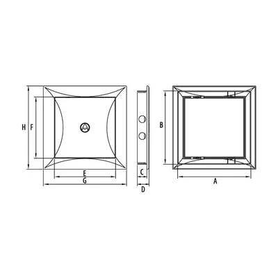 Puerta de inspección DR 300x400