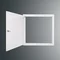 Puerta de inspección SP 500x500 RAL9003, ancho de brida 2,5 cm