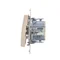 Pulsador "campana" (módulo) 10A 230V, conectores rápidos, crema