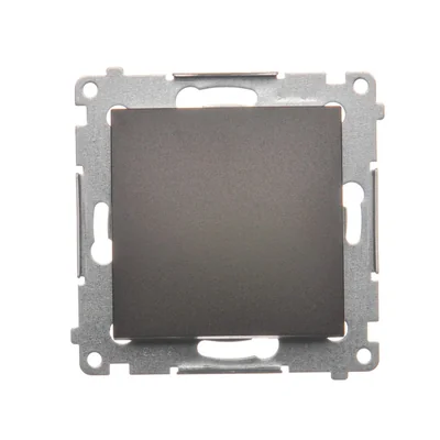 Pulsador de contacto simple sin pictograma (módulo) 230V, bronce mate metálico