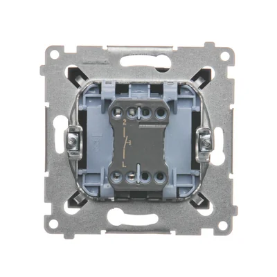 Pulsador de contacto simple sin pictograma (módulo) 230V, bronce mate metálico