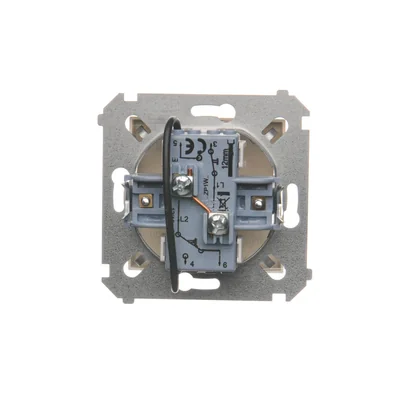 Pulsador de persiana para controlar persianas enrollables desde múltiples lugares (módulo) 10A 250V terminales de tornillo crema