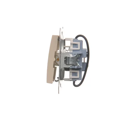 Pulsador de persiana para controlar persianas enrollables desde múltiples lugares (módulo) 10A 250V terminales de tornillo crema