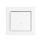 Pulsador de radio para control de iluminación, 1 tecla, 2 canales, blanco