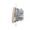 Pulsador de vela SIMON 54 con retroiluminación LED para versión IP44 (módulo) 10AX 250V conectores rápidos metalizado oro mate