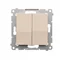 Pulsador de vela SIMON 54 para versión IP44 (módulo) 10AX 250V conectores rápidos crema