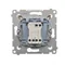 Pulsador de vela SIMON 54 para versión IP44 (módulo) 10AX 250V conectores rápidos crema