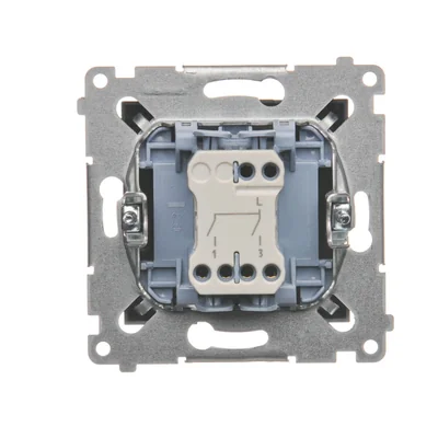 Pulsador de vela SIMON 54 para versión IP44 (módulo) 10AX 250V conectores rápidos metalizado antracita