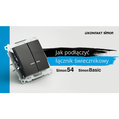 Pulsador de vela SIMON 54 para versión IP44 (módulo) 10AX 250V conectores rápidos metalizado oro mate