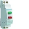 Pulsador doble mando 16A 1NO, verde y rojo