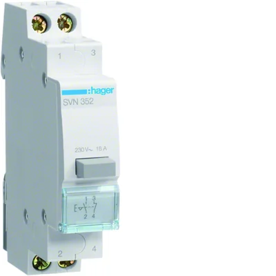 Pulsador interruptor 16A 1NC 1NO