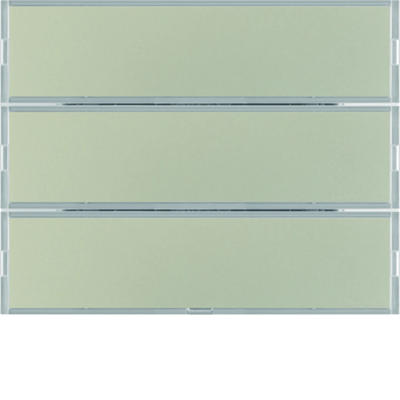 Pulsador KNX EASY K.1/K.3 de 3 elementos con campo rotulado, acero inoxidable