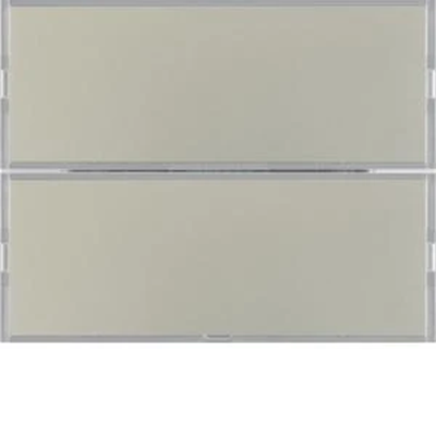 Pulsador KNX EASY K.1/K.5 de 2 elementos con campo rotulado, acero inoxidable