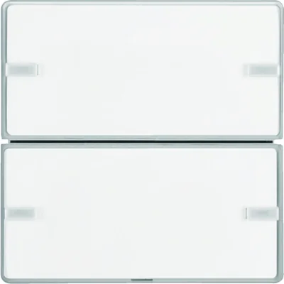 Pulsador KNX EASY Q.1/Q.3 de 2 elementos con campo rotulable de aluminio