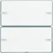 Pulsador KNX EASY Q.1/Q.3 de 2 elementos con campo rotulable de aluminio