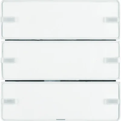 Pulsador KNX EASY Q.1/Q.3 de 3 elementos con campo de rotulación blanco