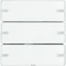 Pulsador KNX EASY Q.1/Q.3 de 3 elementos con campo de rotulación blanco
