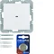 Pulsador KNX RF QUICKLINK S.1/B.3/B.7 1 vía plano blanco mate