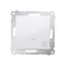 Pulsador "Light" con retroiluminación LED (módulo) 10A 230V conectores rápidos blanco