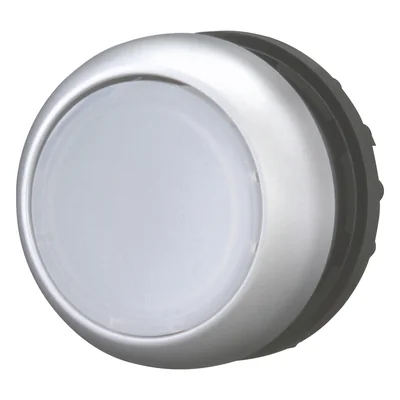 Pulsador luminoso, blanco, M22-DL-W
