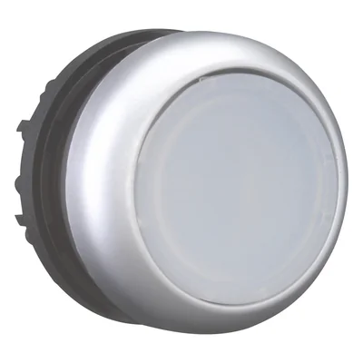 Pulsador luminoso, blanco, M22-DL-W
