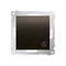 Pulsador "luz" 16AX 250V, terminales de tornillo, metalizado bronce mate
