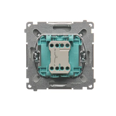 Pulsador "luz" (módulo) 230V, acero inoxidable