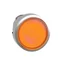Pulsador metálico push-push LED plano naranja sin marca