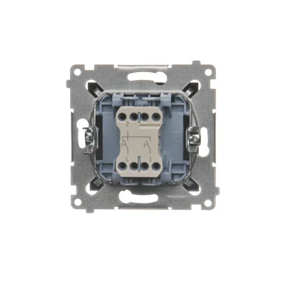 Pulsador (módulo) de persiana 10A 230V conectores rápidos antracita (metálico)